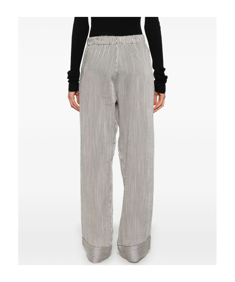 Fabiana Filippi Stripe Trousers In Gray