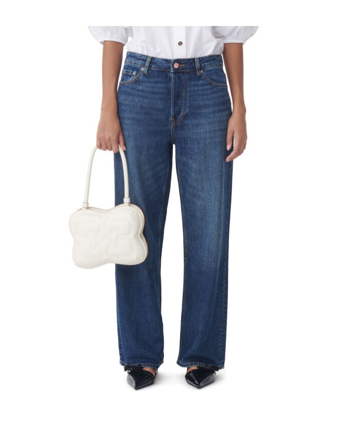 Ganni Pants In Blue