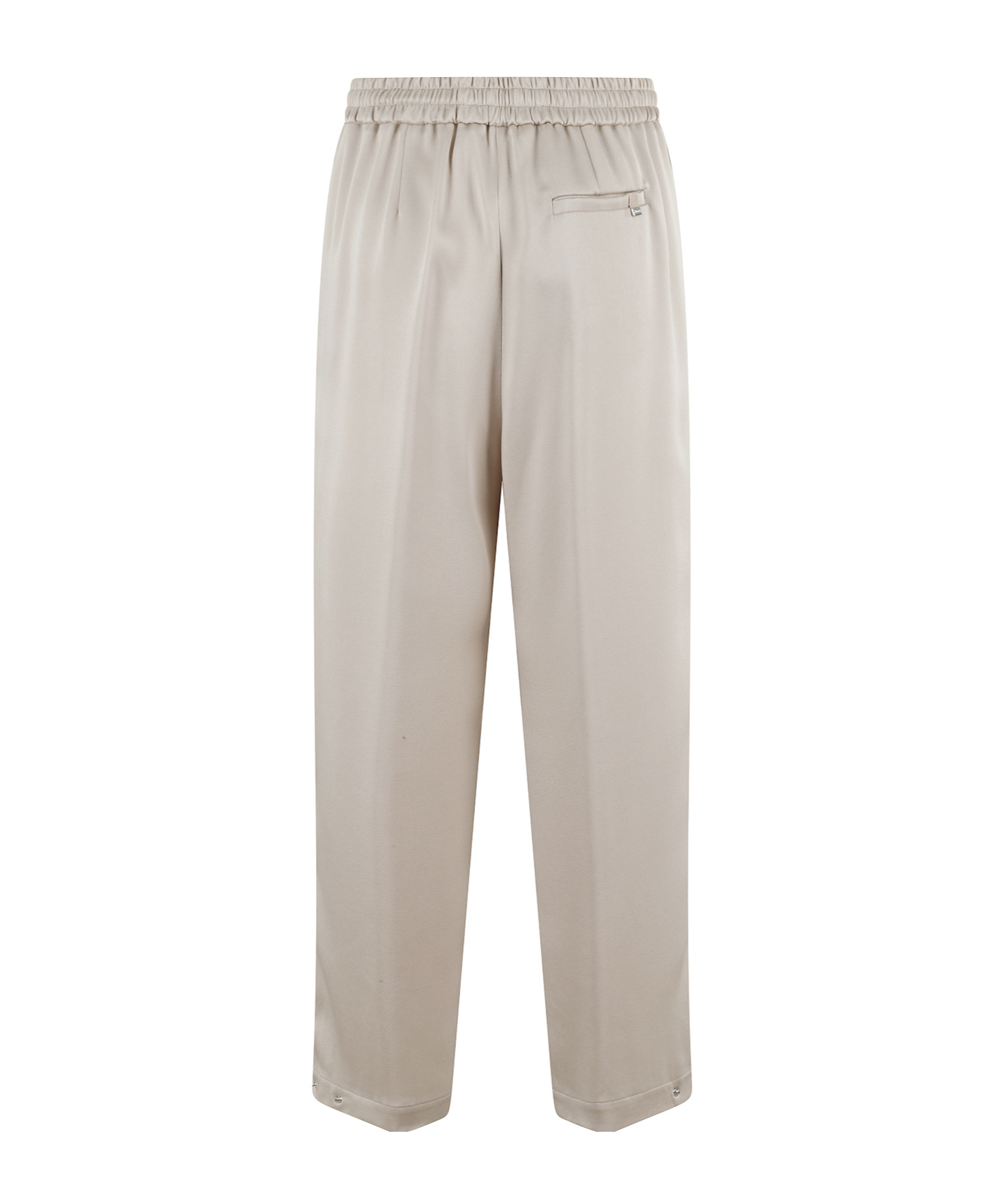 Herno Relaxed Fit Trousers With Adjustable Ankle In White