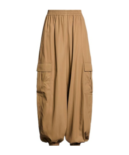 Max Mara High-waisted Cargo Pants In Brown