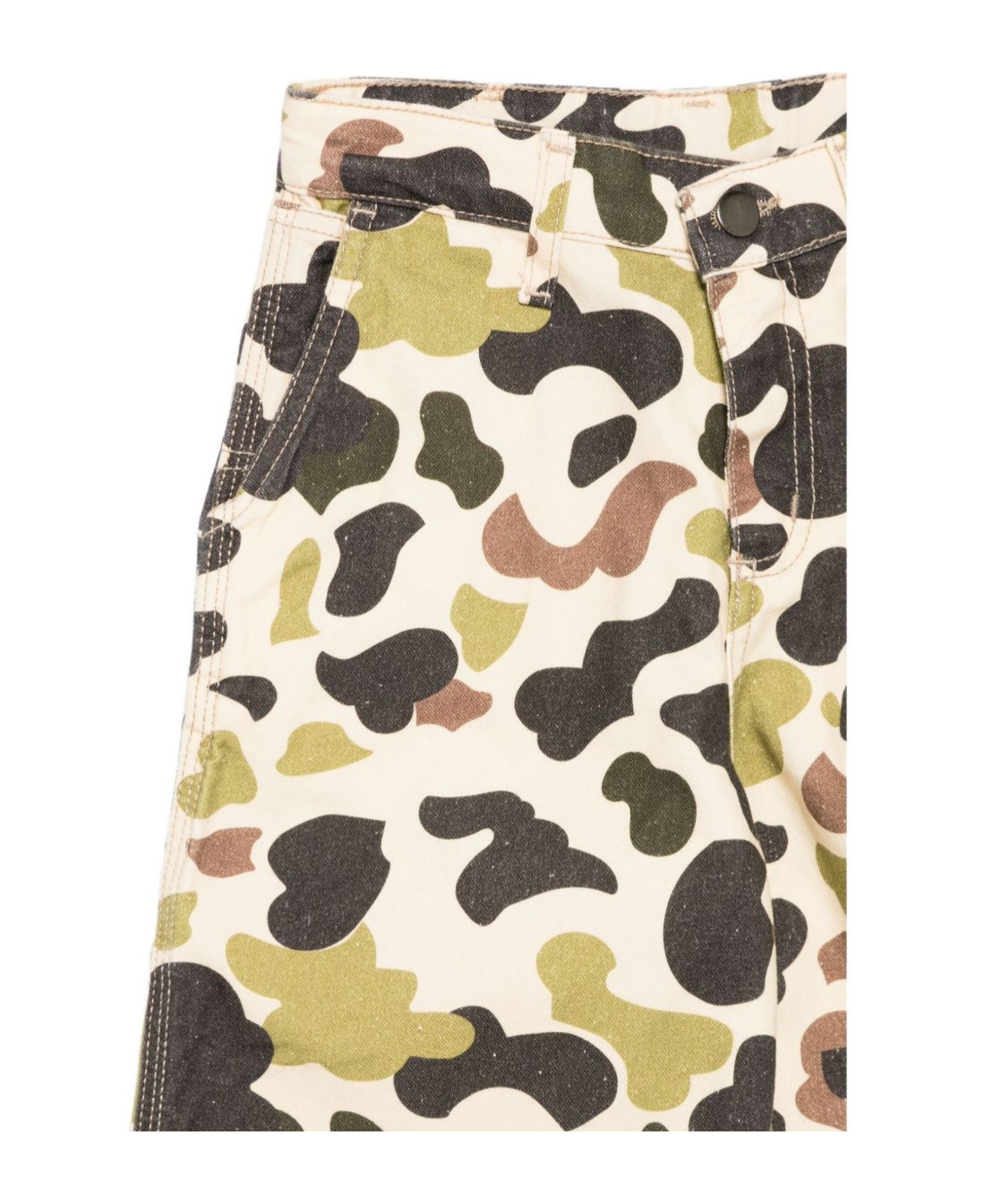 Market Camouflage Print Trousers In Multi
