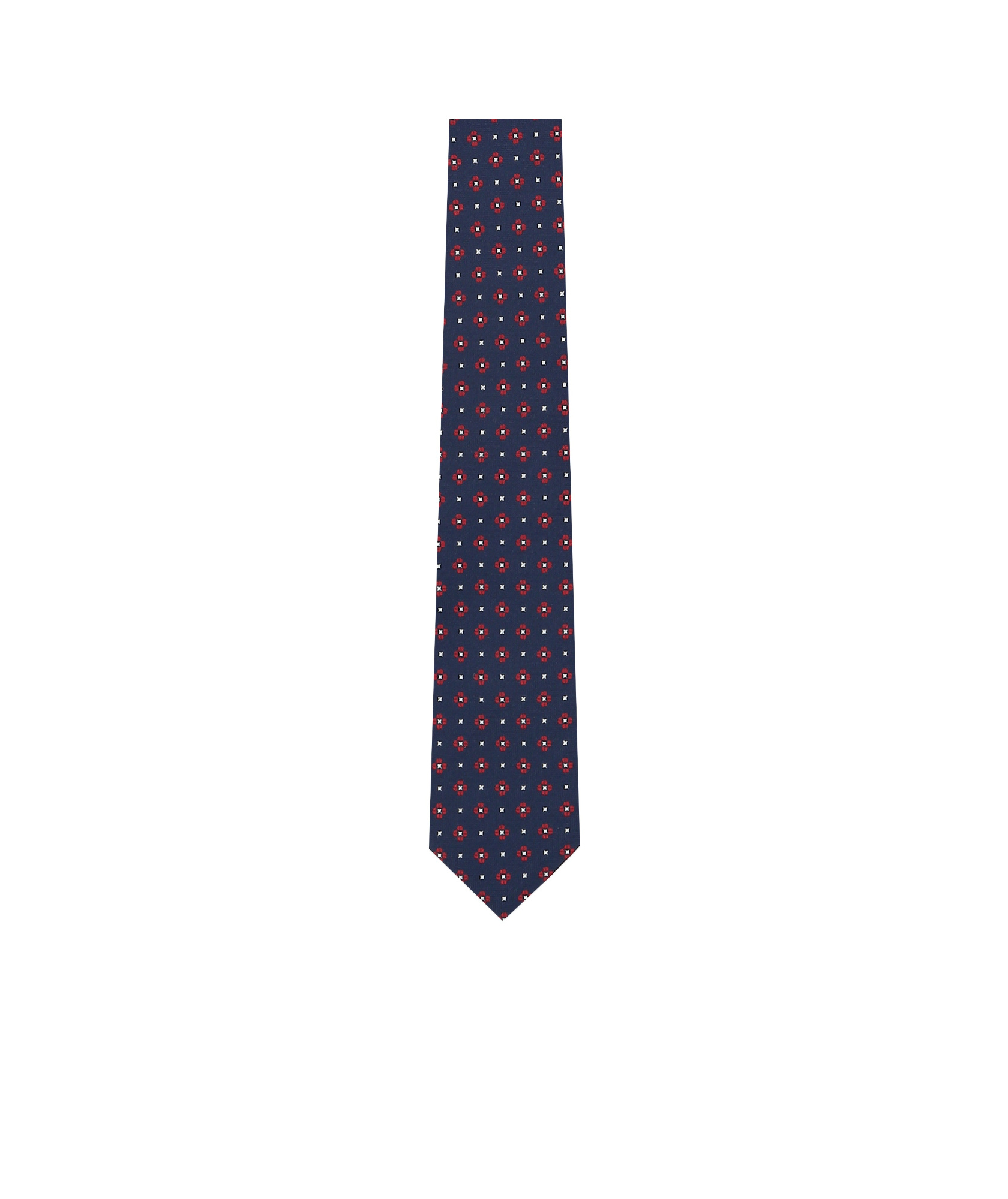 Zegna Patterned-jacquard Silk Tie In Blue