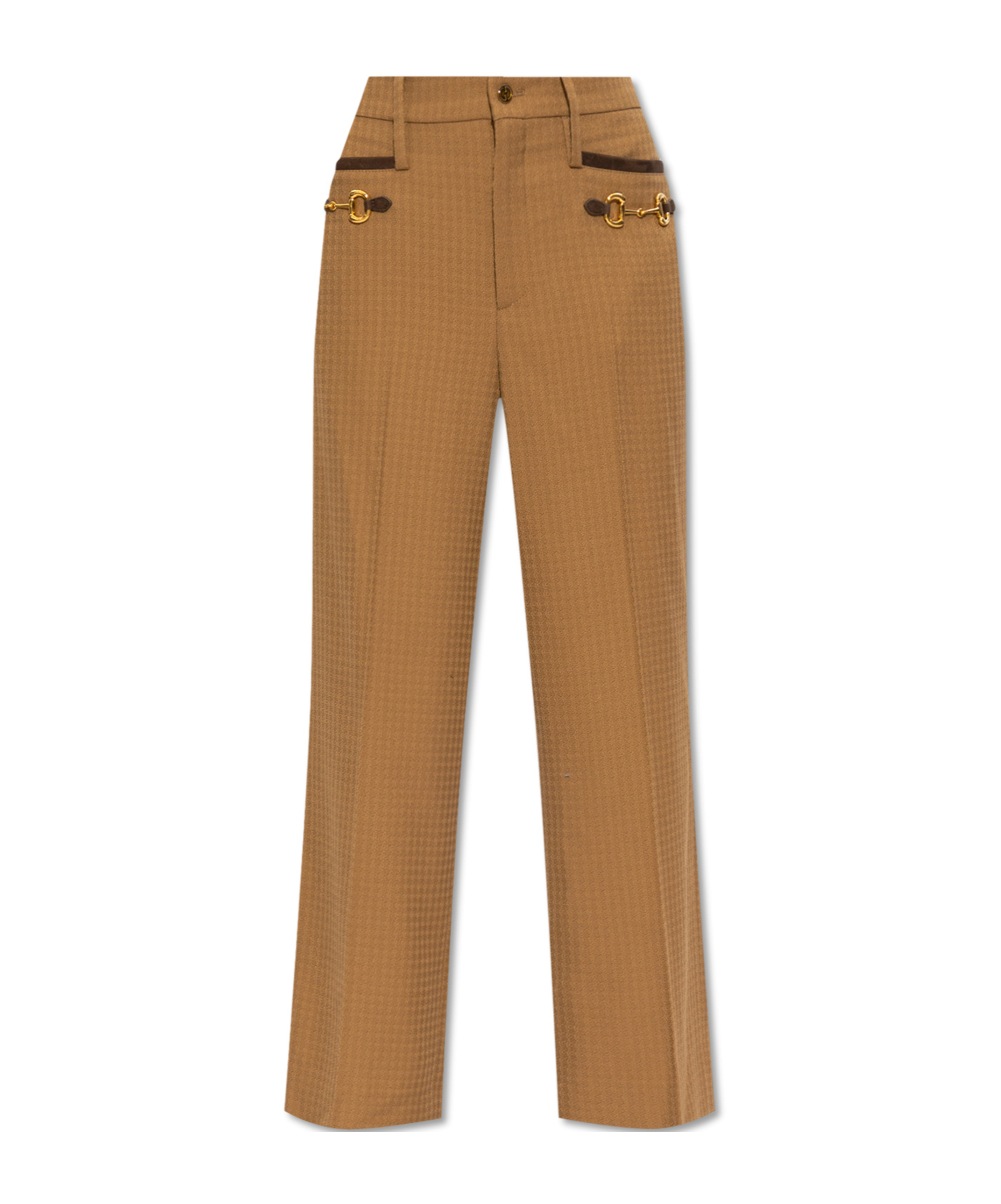 GUCCI HORSEBIT-DETAILED TAILORED TROUSERS