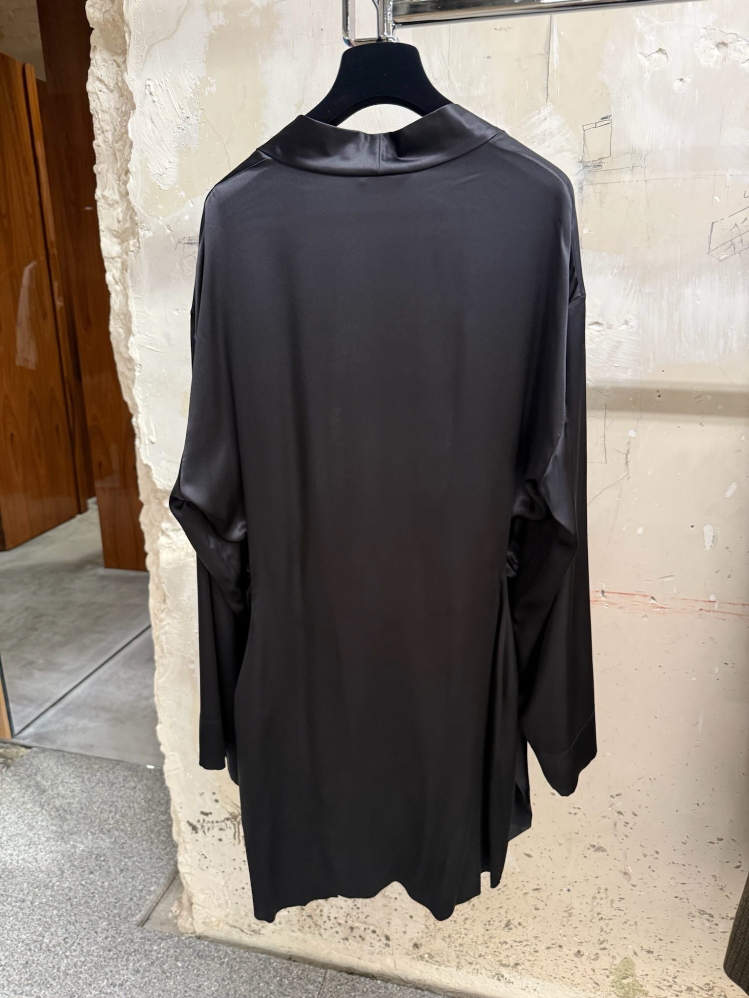 Balenciaga Wrap Mini Dress In Black