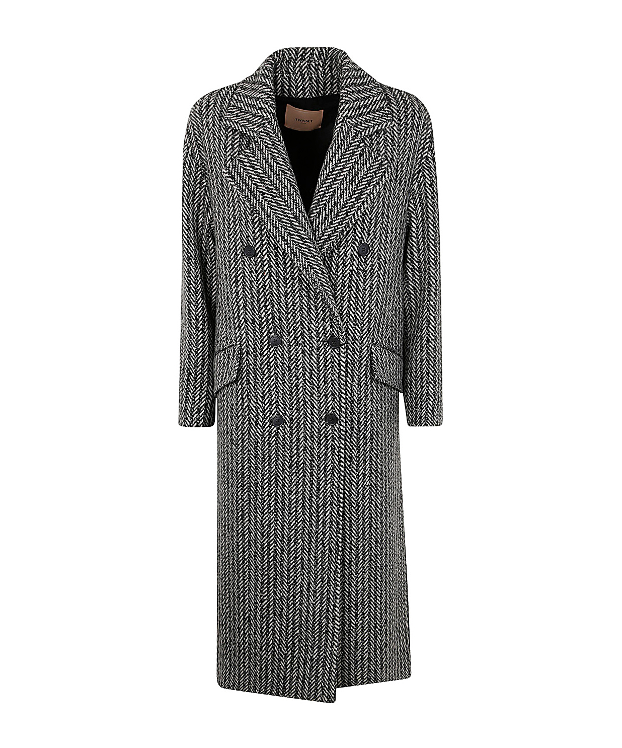 TWINSET HERRINGBONE COAT 
