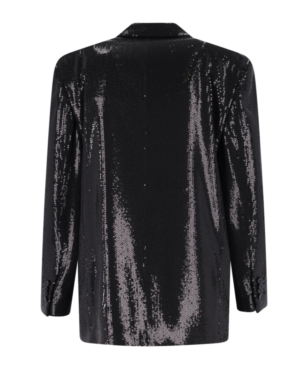 Lardini Double-breasted Sequin Blazer In Black