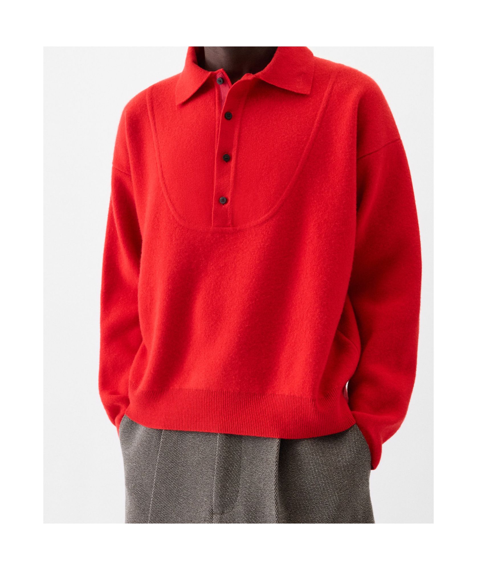 Jacquemus Pallone Wallace-style Sweater In Red