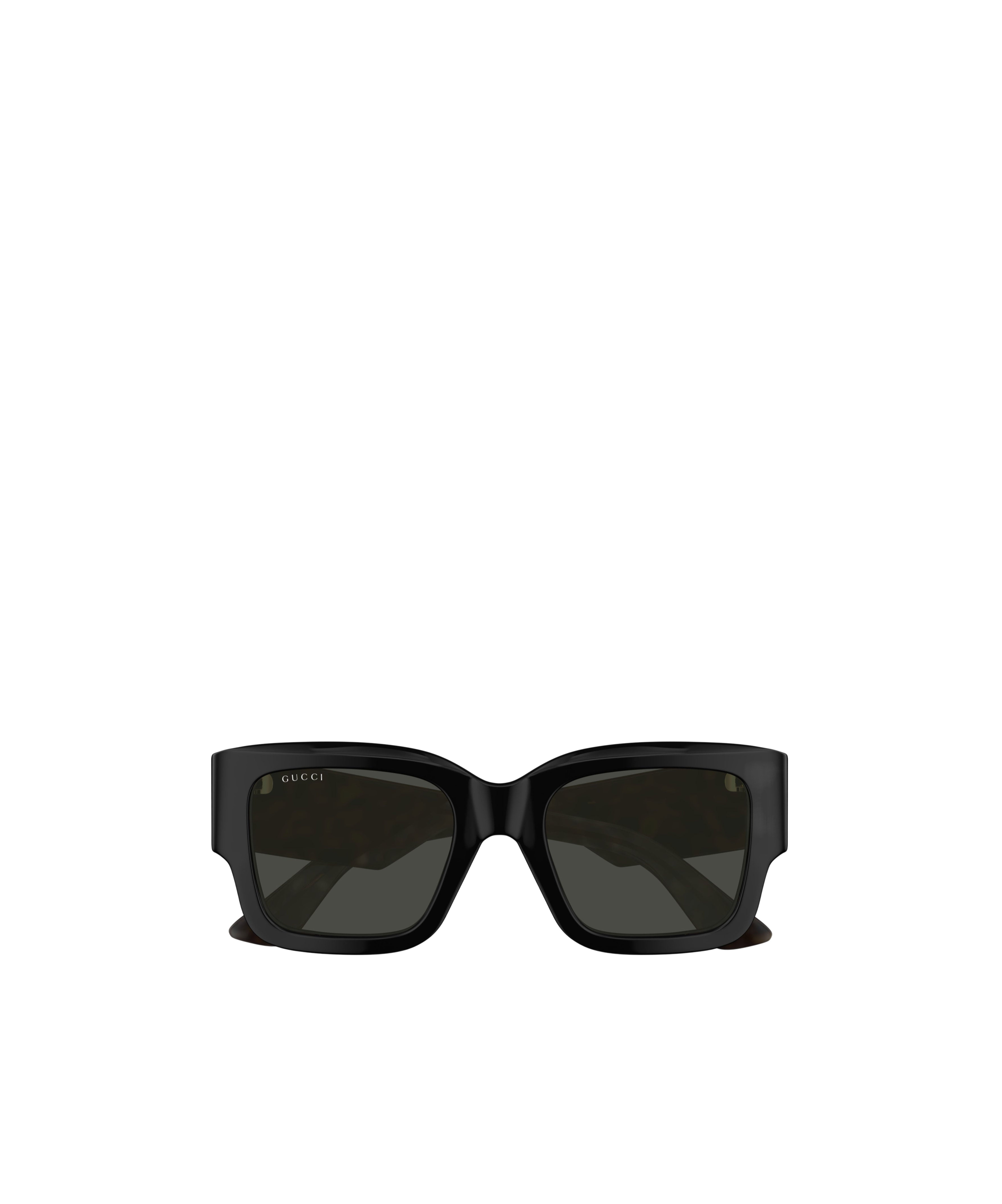 Gucci Oversized Rectangle Acetate Sunglasses In Black