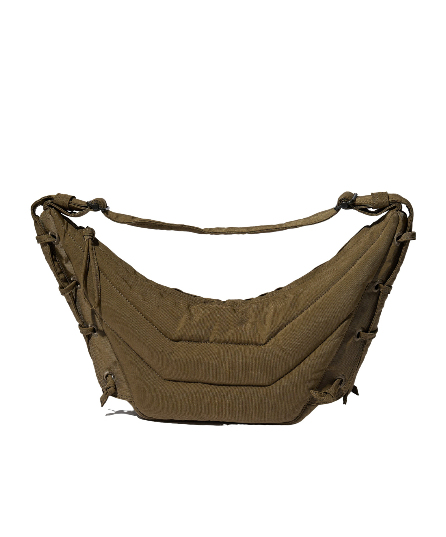 Lemaire Soft Game Shoulder Bag In Green
