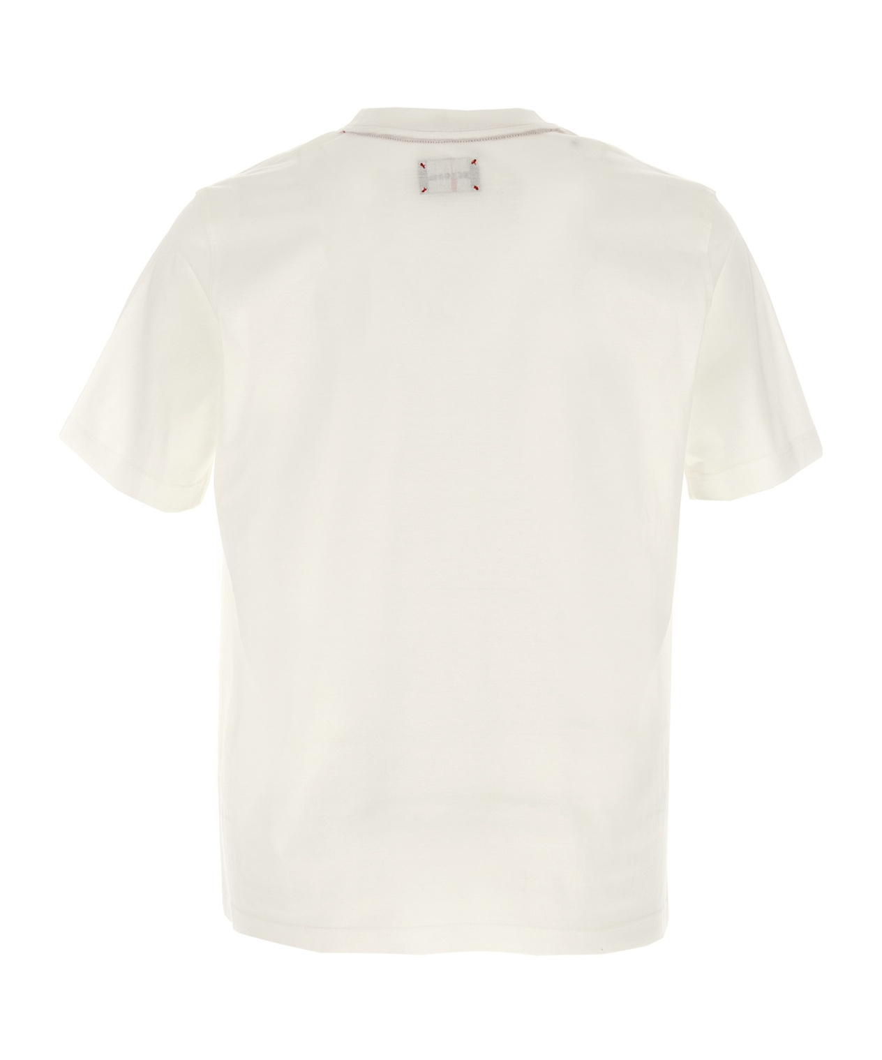 Shop Kiton Logo-embroidery T-shirt