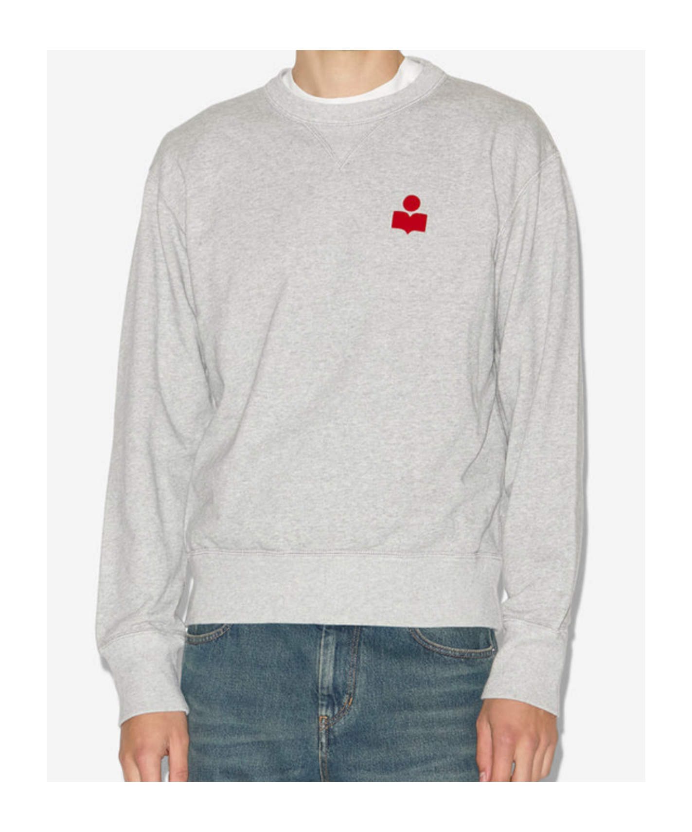 Isabel Marant Long-sleeved Sweatshirt In Gray