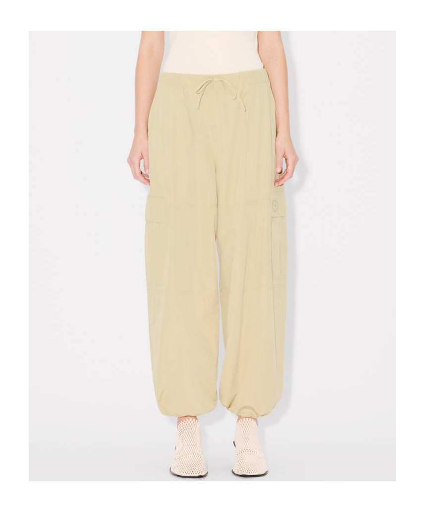 Kenzo Drawstring Casual Pants In Nude