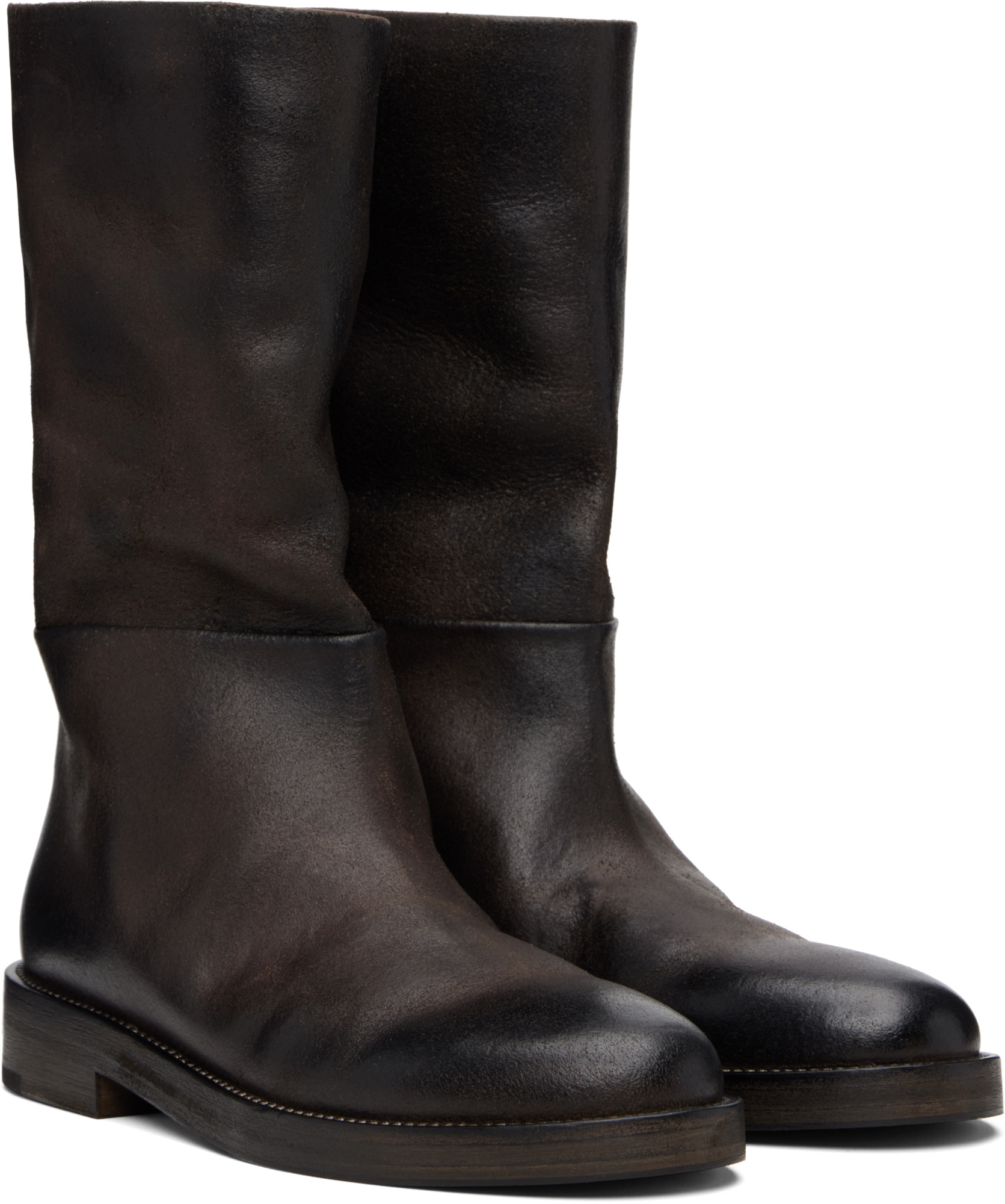 Marsèll Tubetto Ankle Boots In Black
