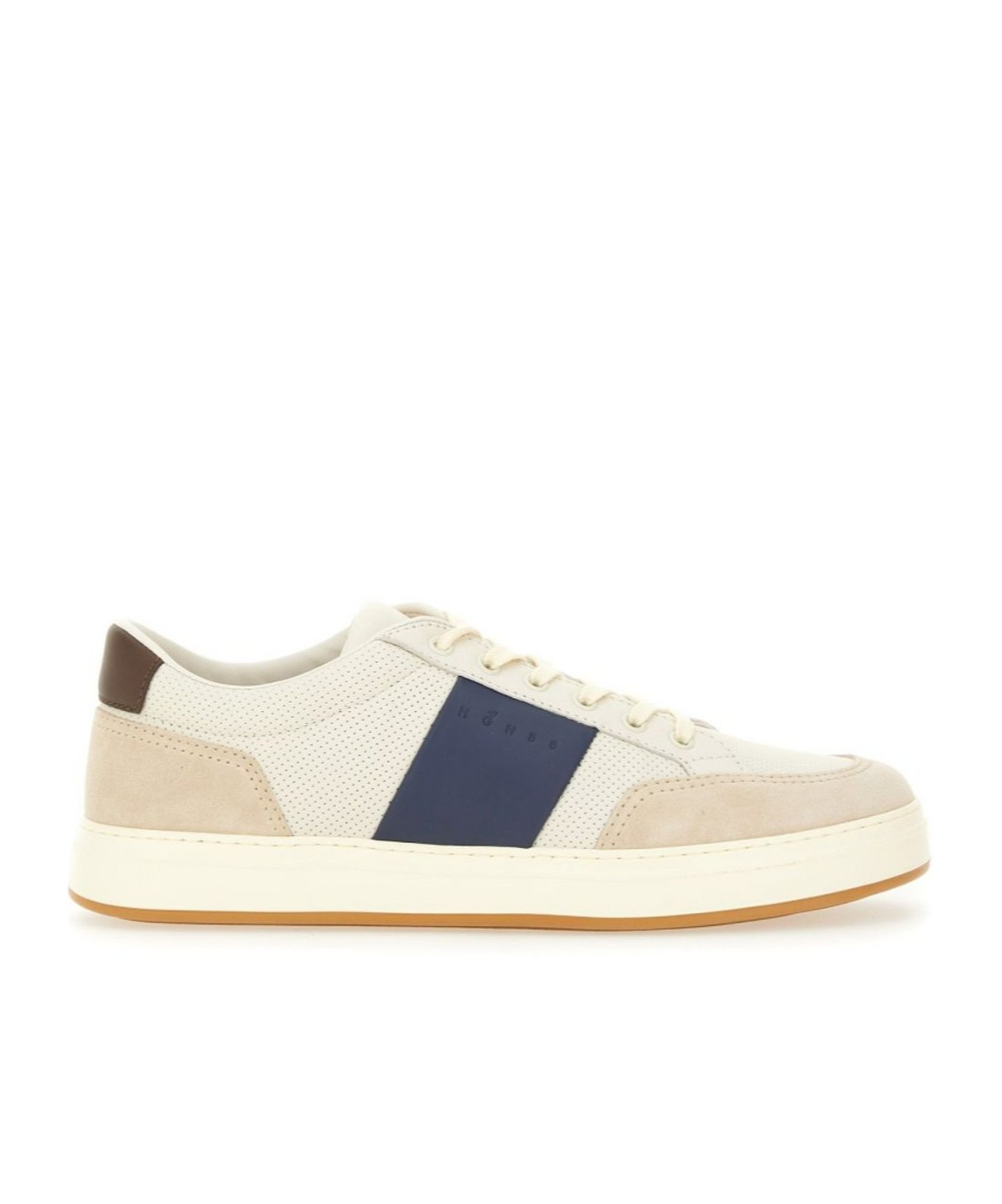 Hogan Multicolor Suede And Leather Sneakers H668 In Neutral