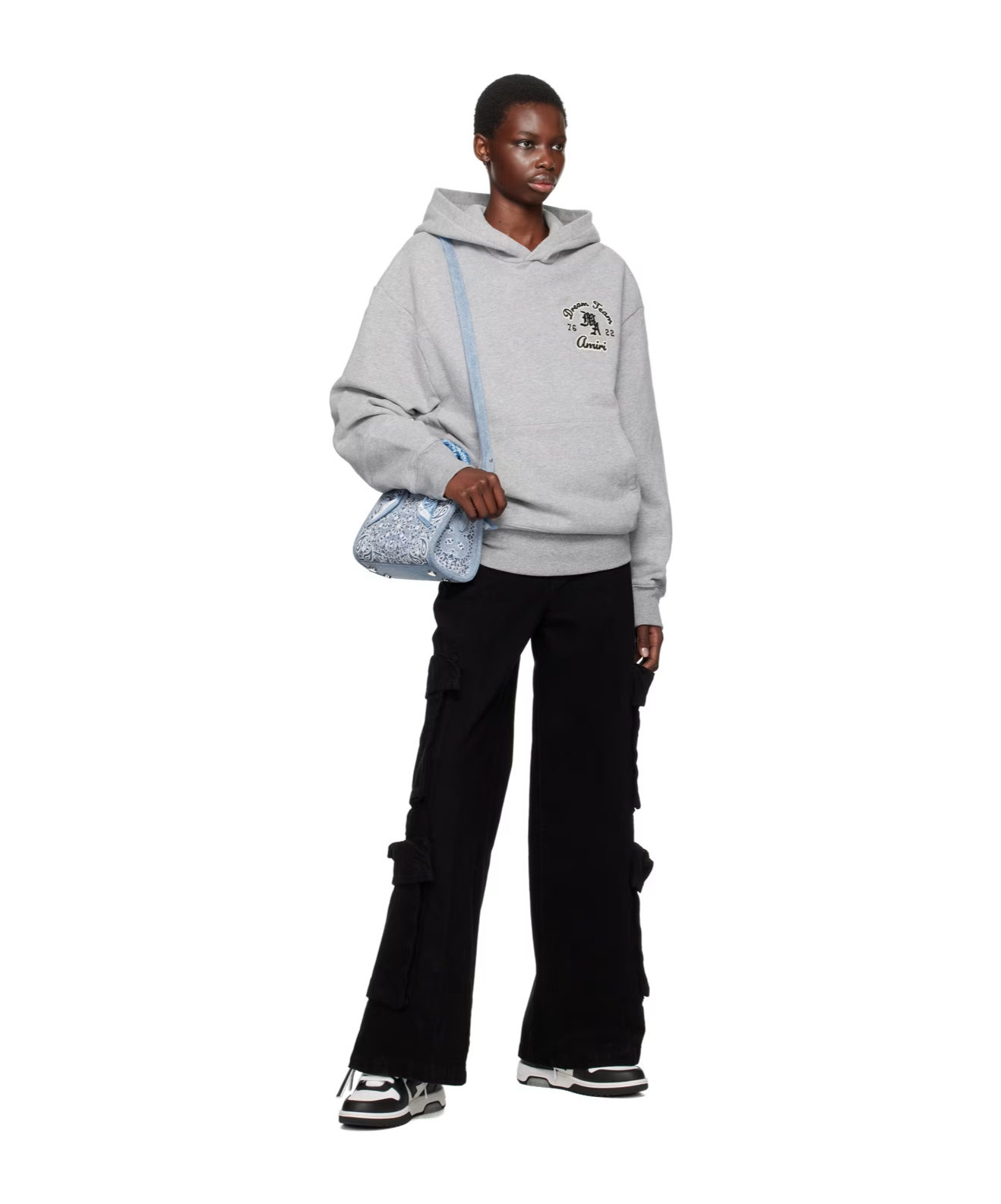 Amiri Belt Loop Work Casual Pants In Black