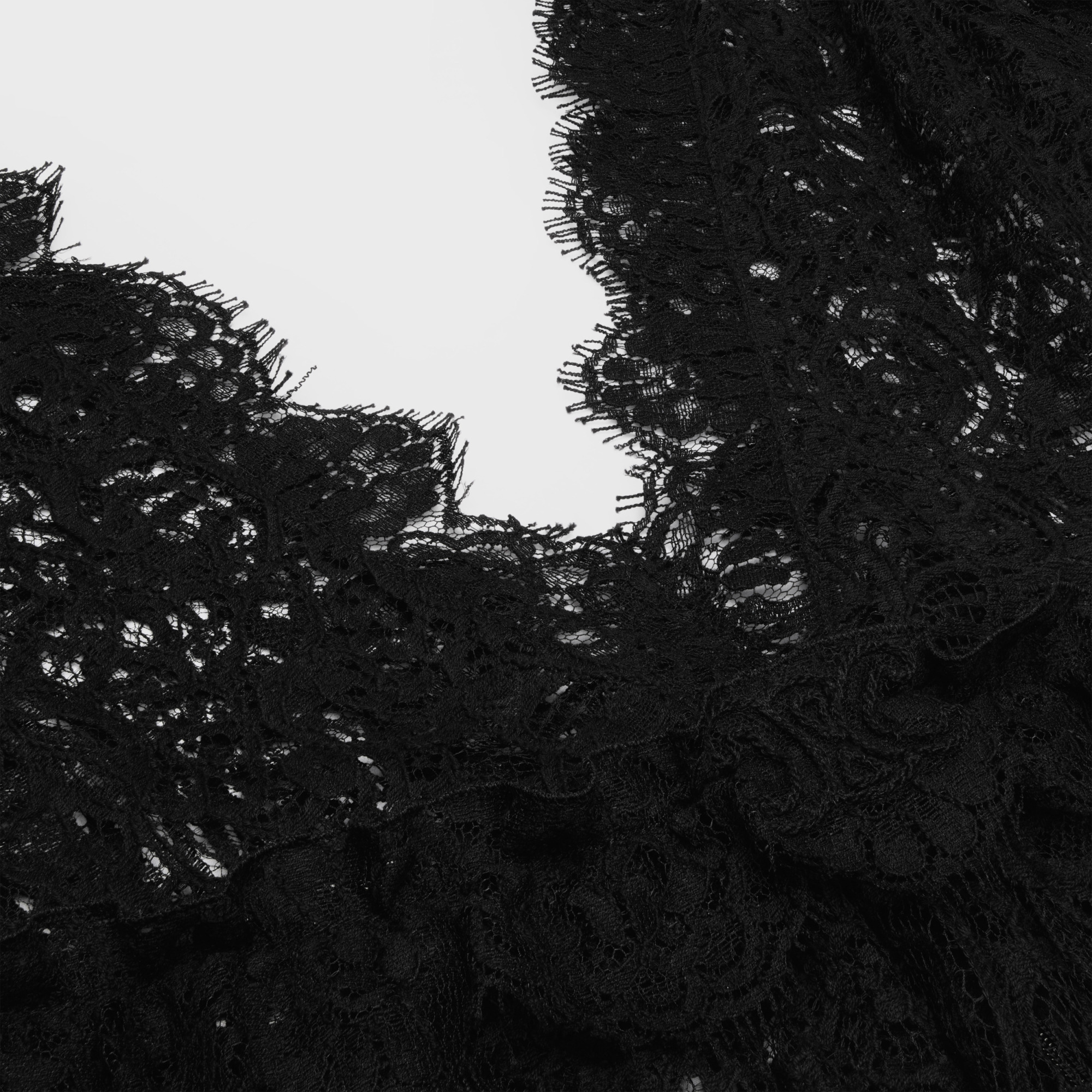 Celine Triomphe Lace Dress In Black