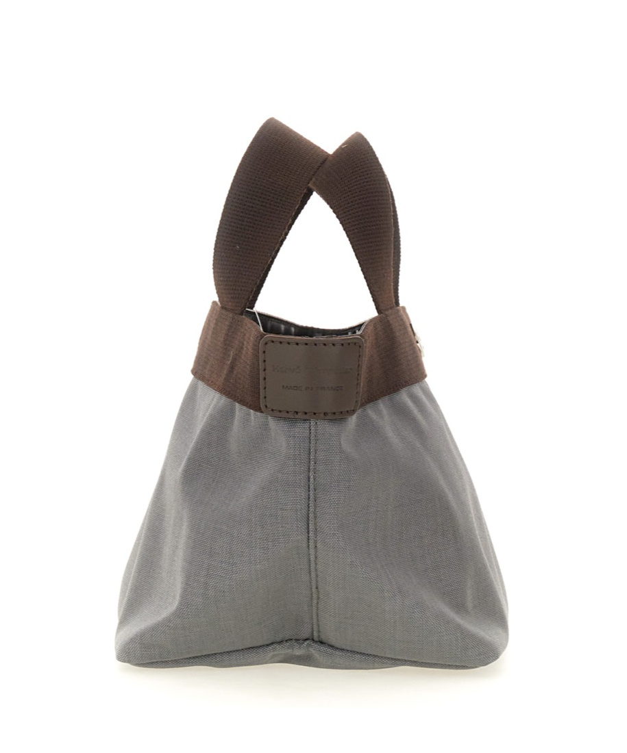 Shop Herve Chapelier Snap Handbag In Gray