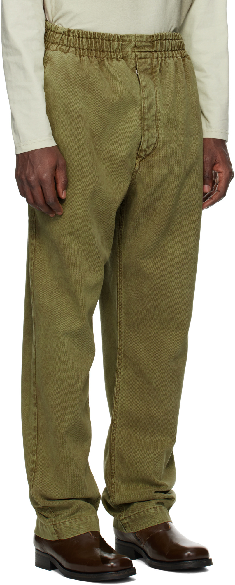 Isabel Marant Khaki Timeo Jeans In Green