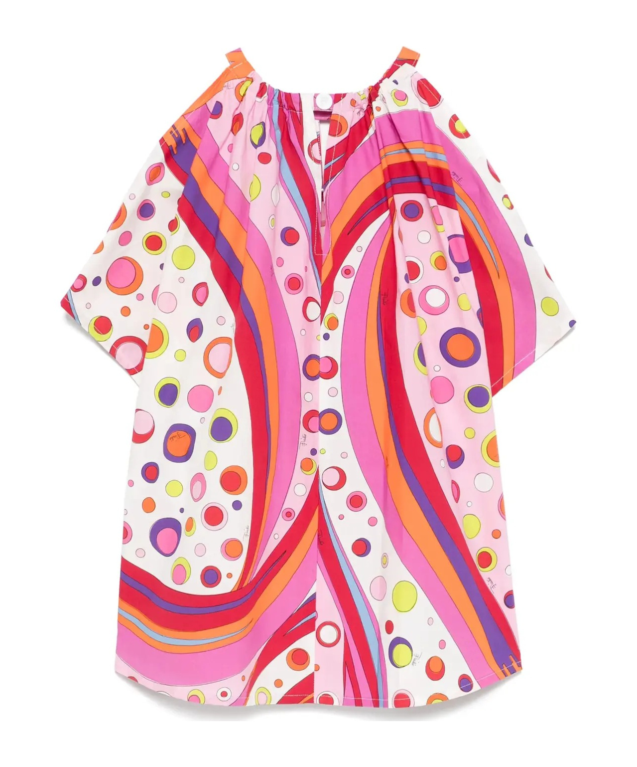 Pucci Keyhole Neck Printed Dress