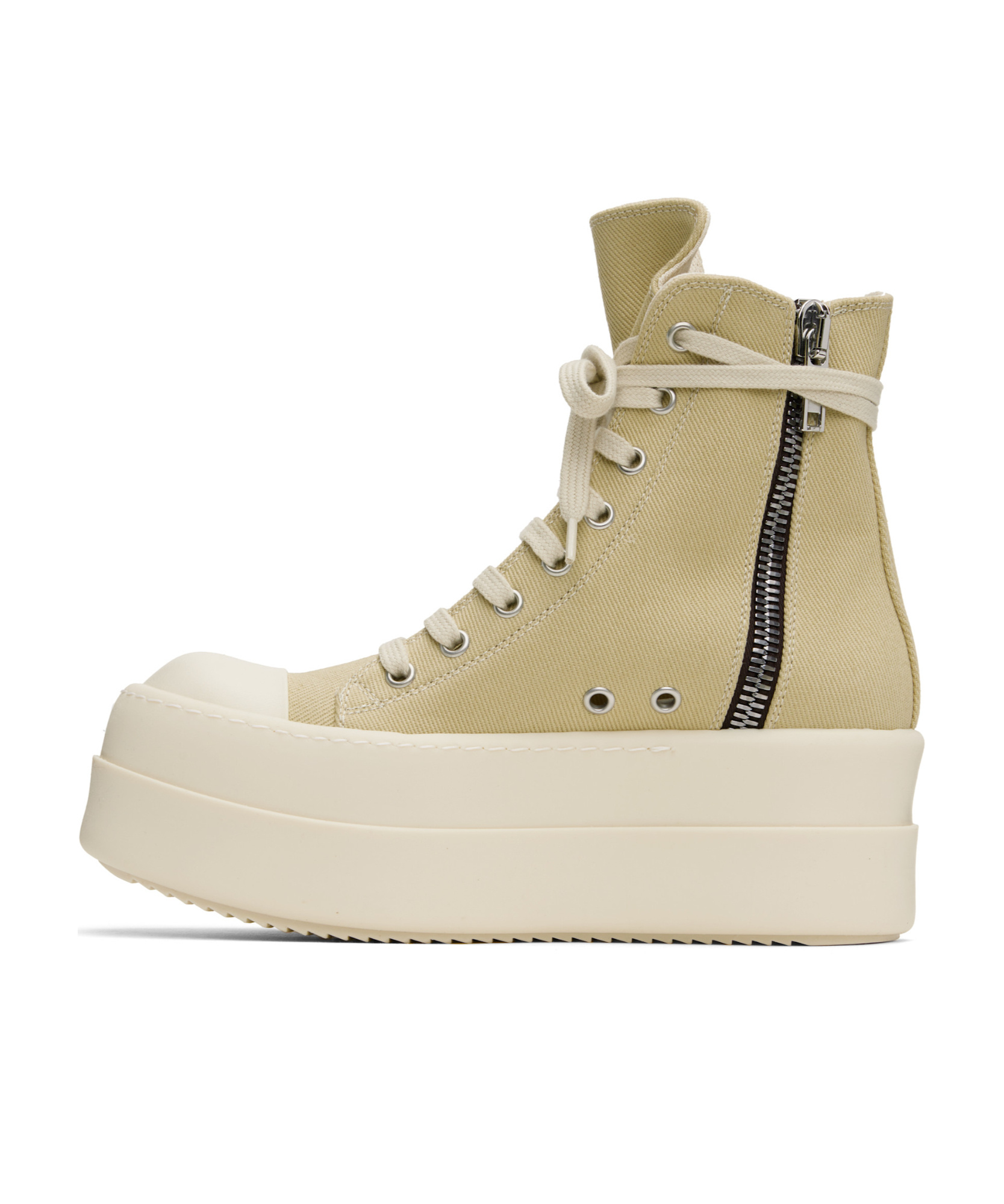 Shop Rick Owens Drkshdw Hollywood Sneakers In Nude