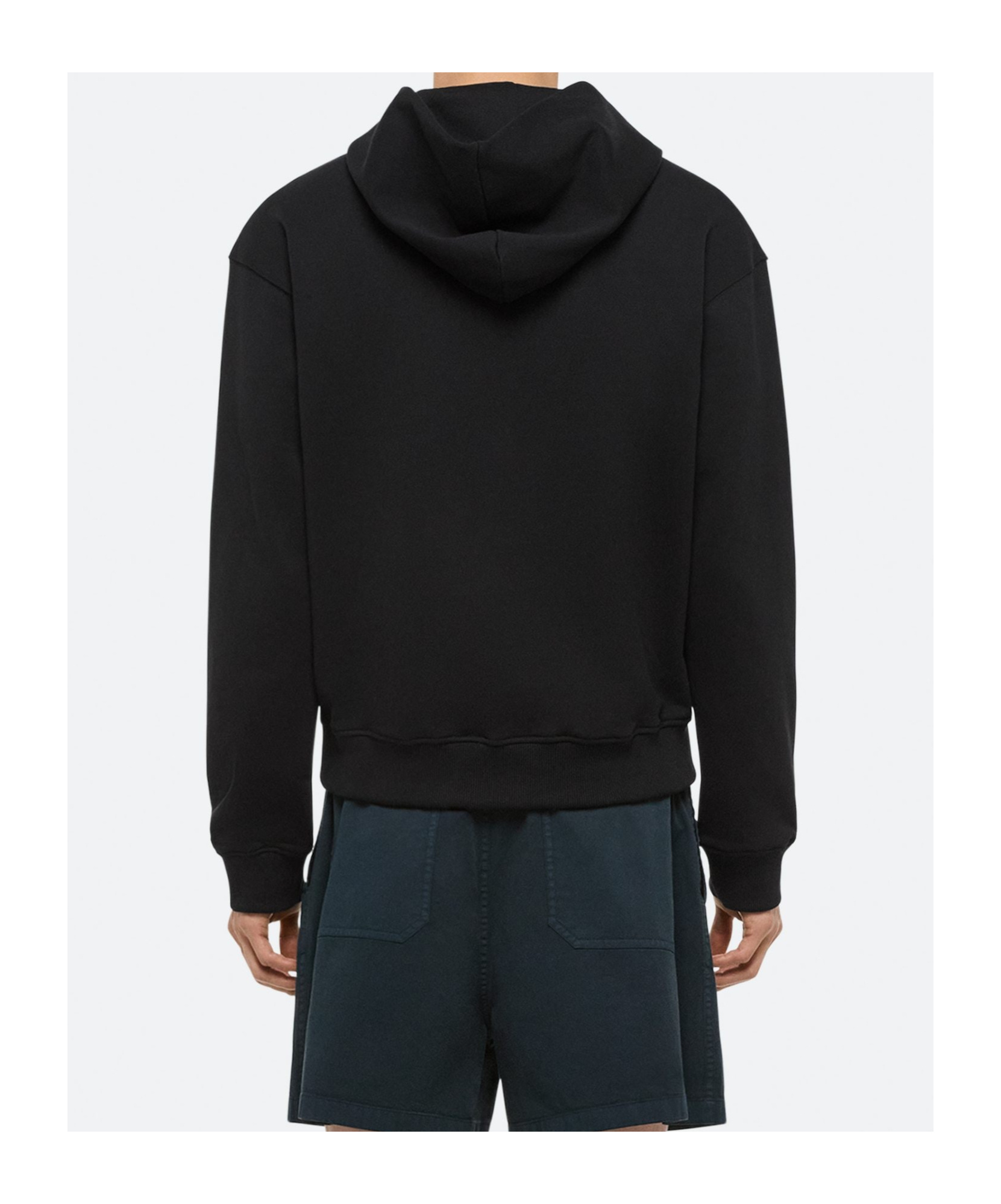 Helmut Lang Embossed Logo Hooded Sweatshirt