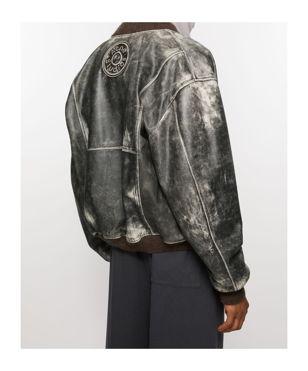 Acne Studios Long-sleeved Pilot Jacket In Black