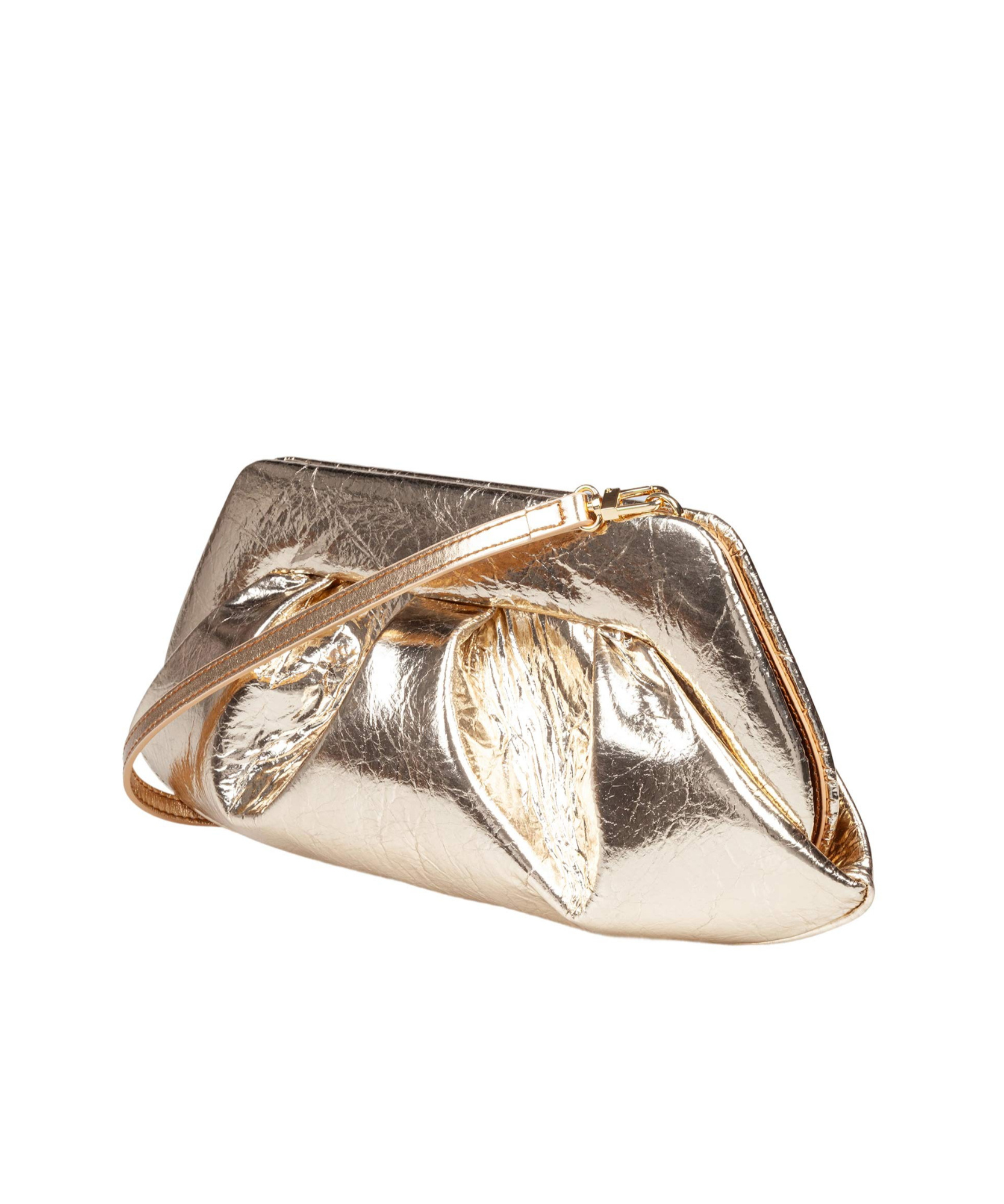 Themoirè Emera Gold Pineapple Bag In Nude