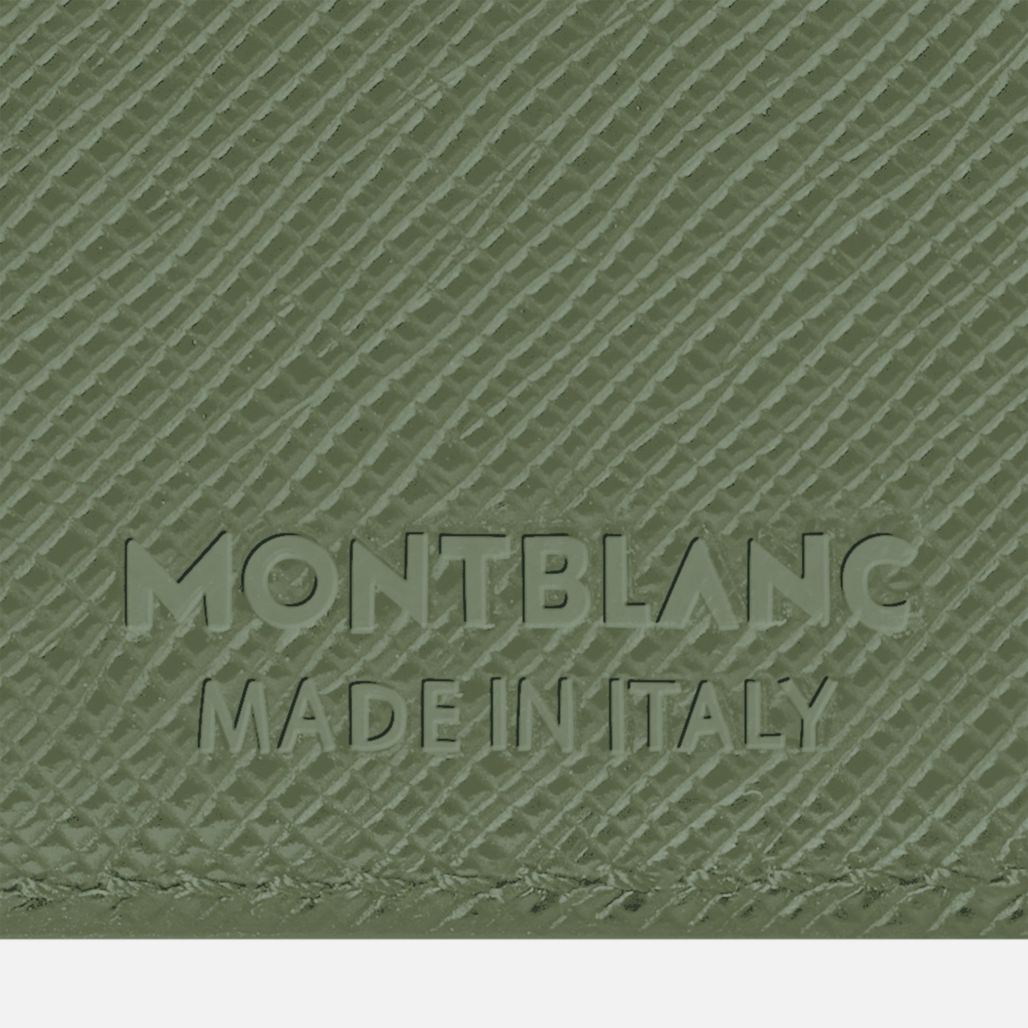 Montblanc Saffiano Printed Wallet In Green