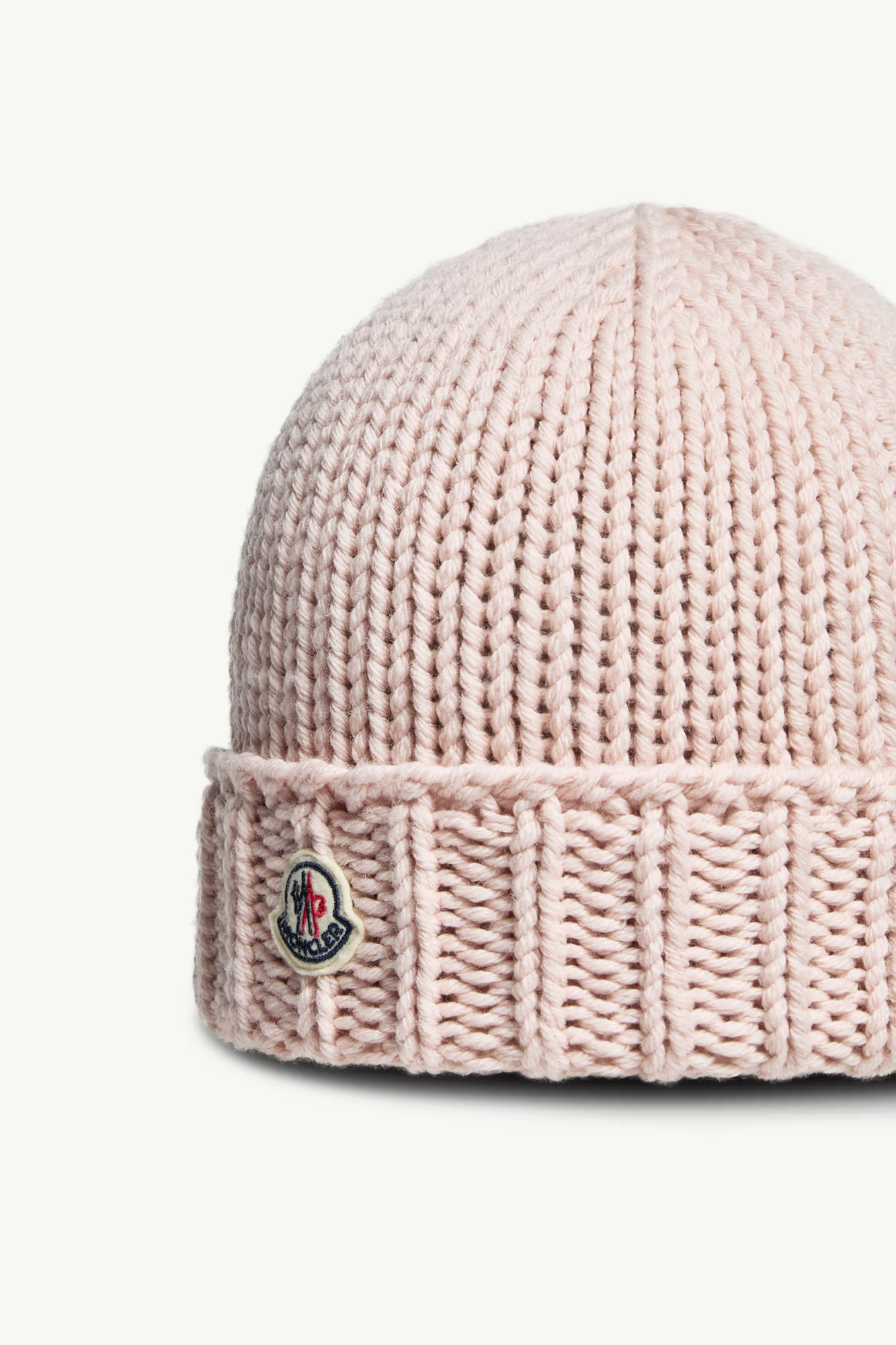 Moncler Wool Beanie In Pink