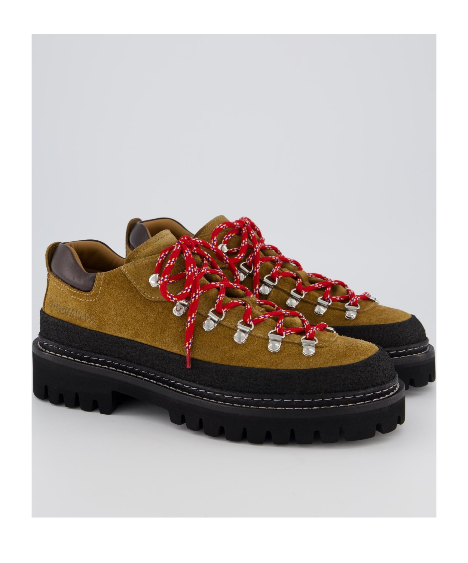 Dsquared2 Canadian Hiking Laced Up In Black