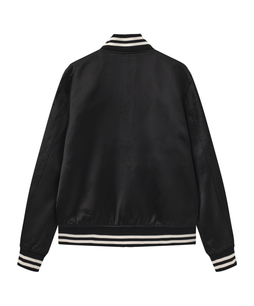 Marissa Chiara Long-sleeved Casual Jacket In Black