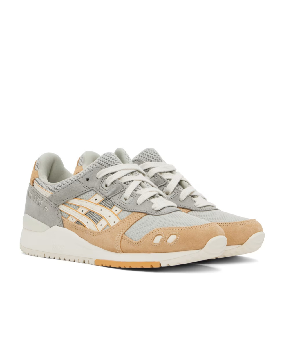 Asics Gel-lyte Iii Og Splicing Design Low-cut Casual Shoes In White