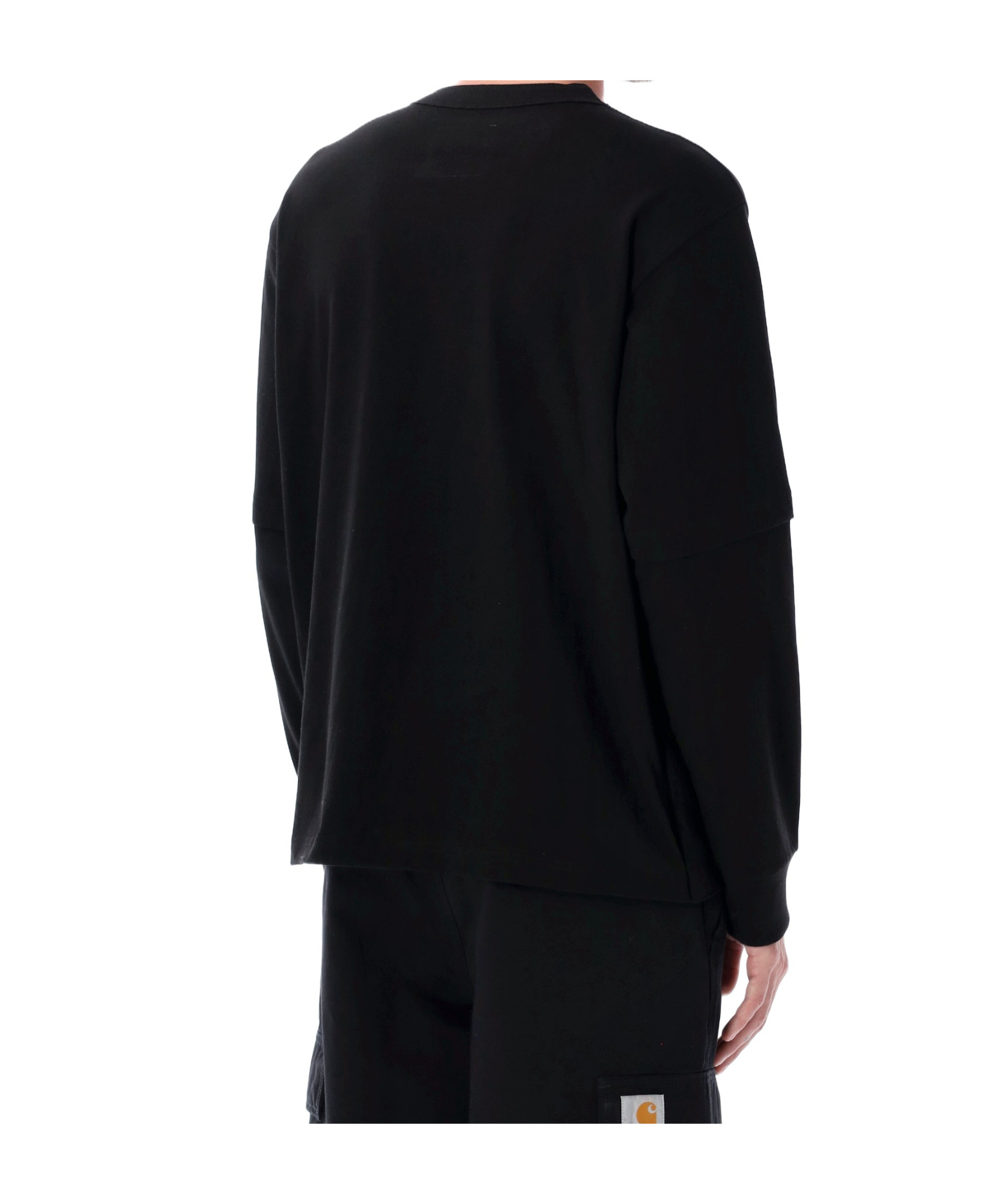 Sacai Long-sleeved T-shirt In Black