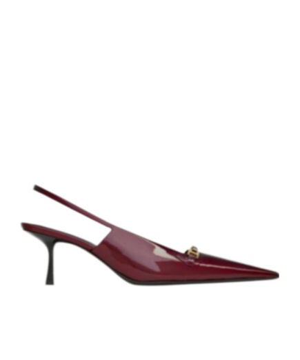 SAINT LAURENT CARINE SLINGBACK PUMPS IN PATENT LEATHER