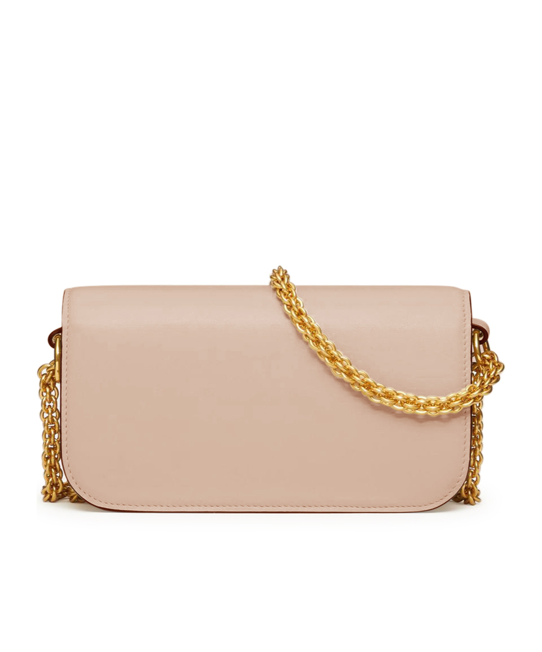 Valentino Small Flip Shoulder Bag In Nude