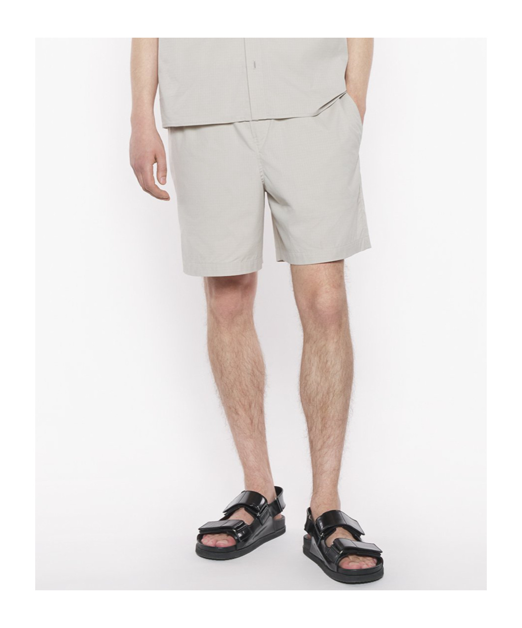 Maison Kitsuné Elasticated Shorts In Truffle Color