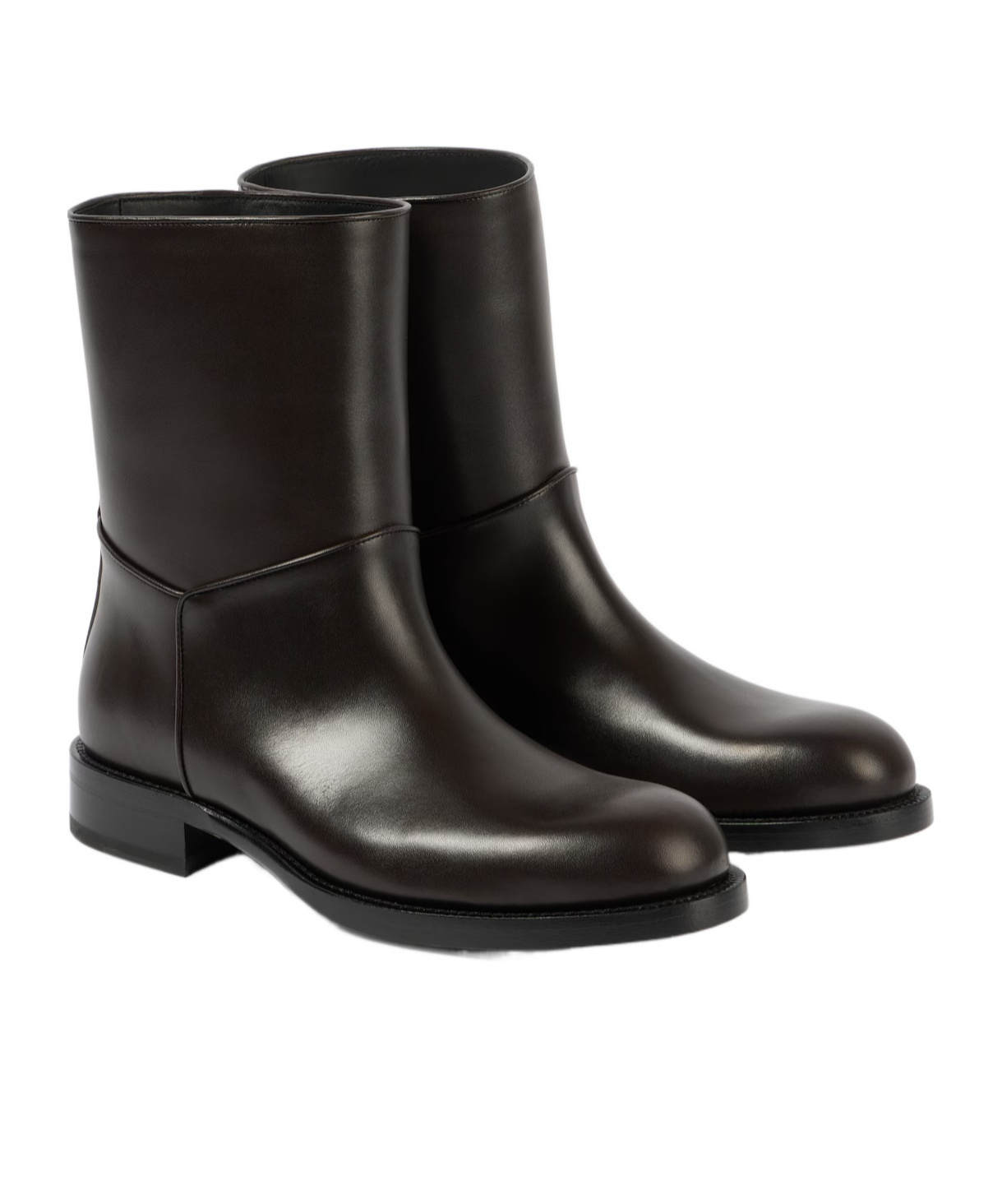 The Row Nobilis Short Boots In Brown