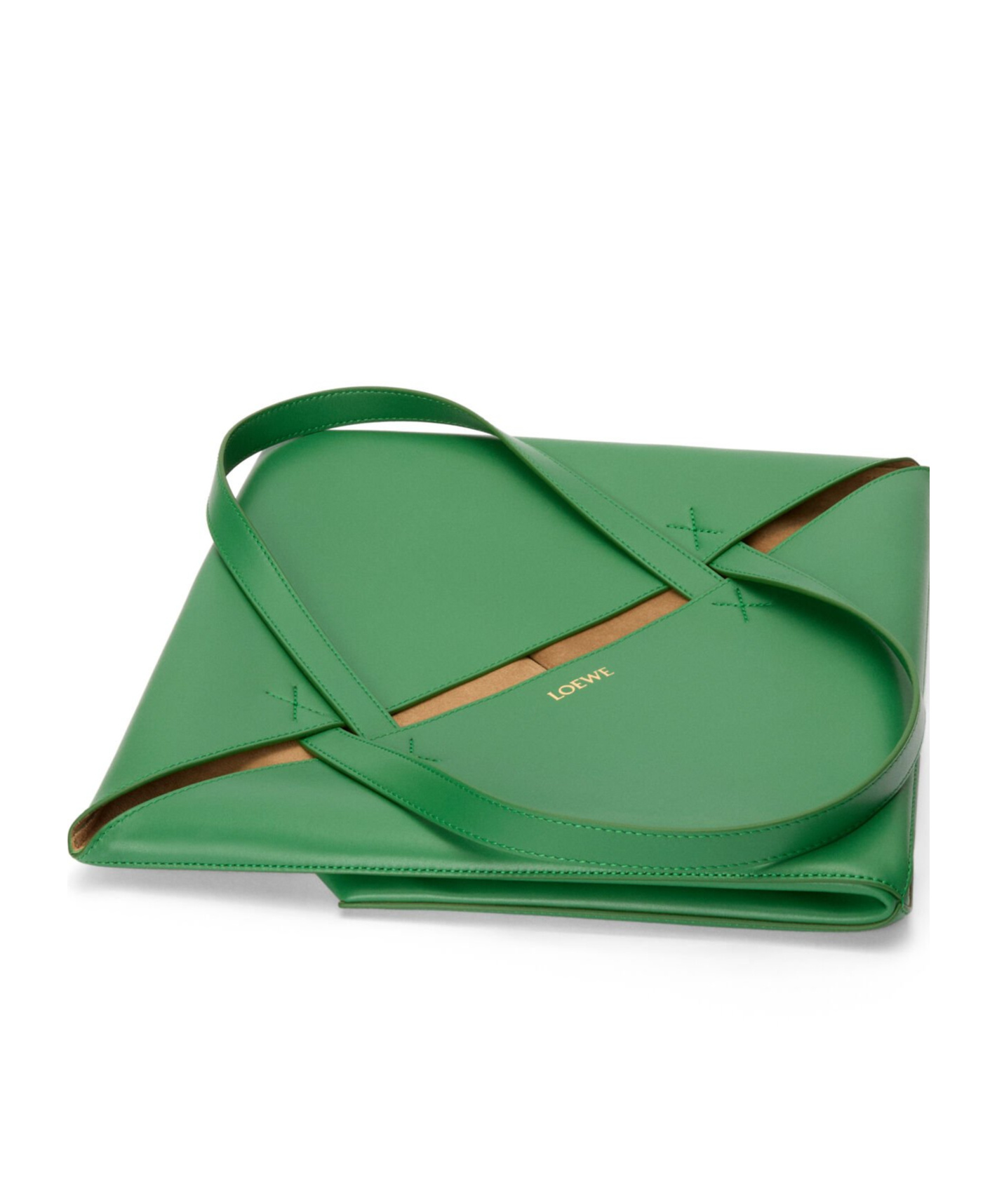 Loewe Letter Handbag In Green