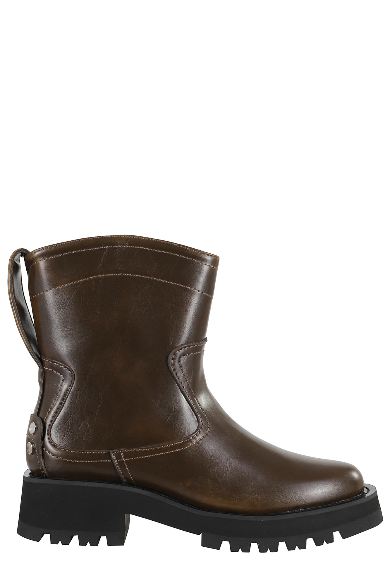Ganni Studded Low-top Boots In Black