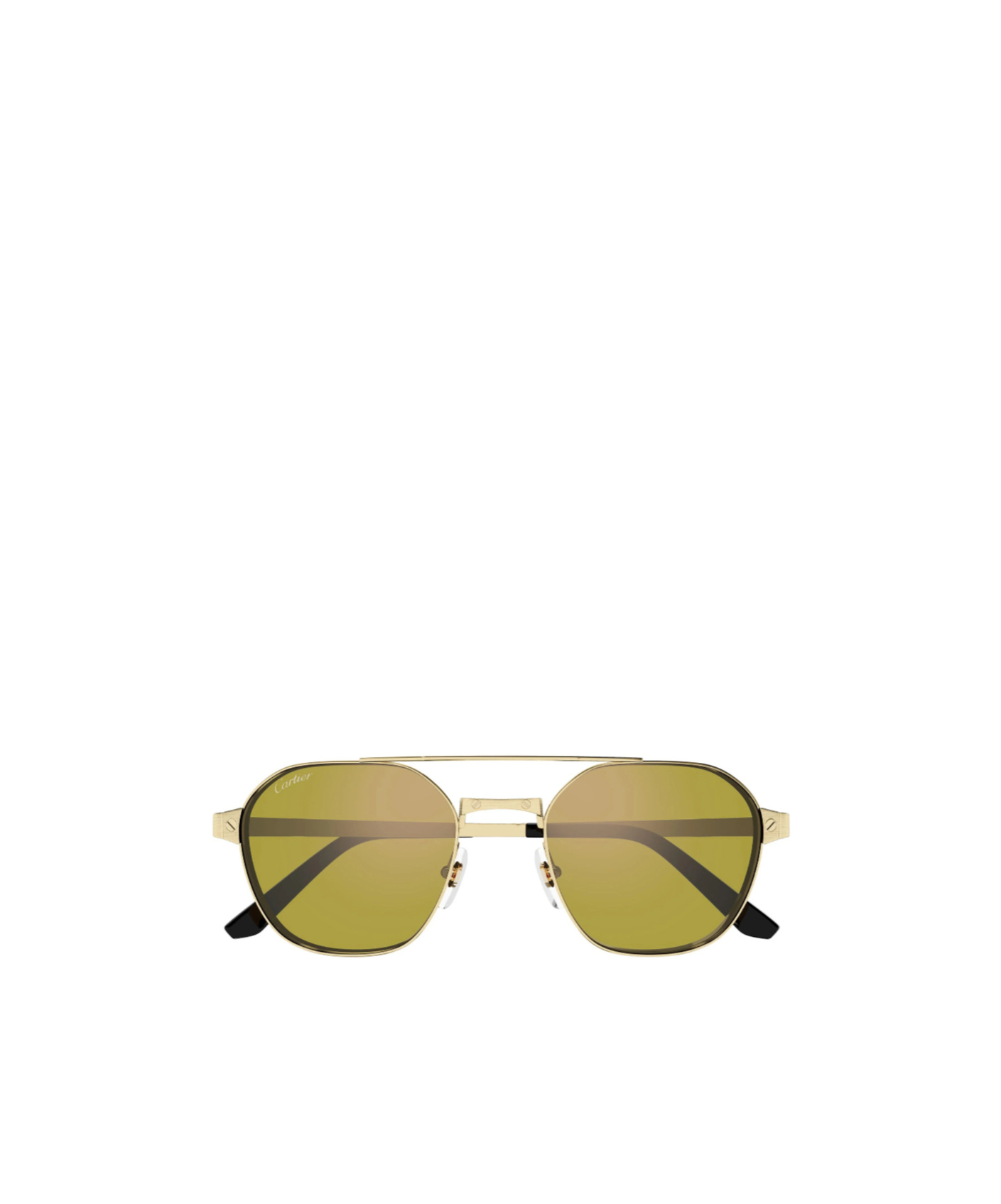 Cartier Pilot-frame Browline Sunglasses In Gold