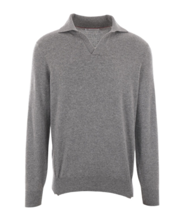 BRUNELLO CUCINELLI BRUNELLO CUCINELLI KNITTED POLO SHIRT