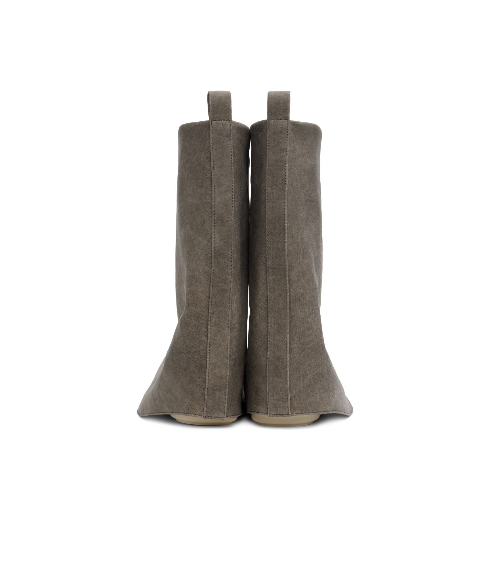 Rick Owens Drkshdw Pull-ring Short Boots In Green