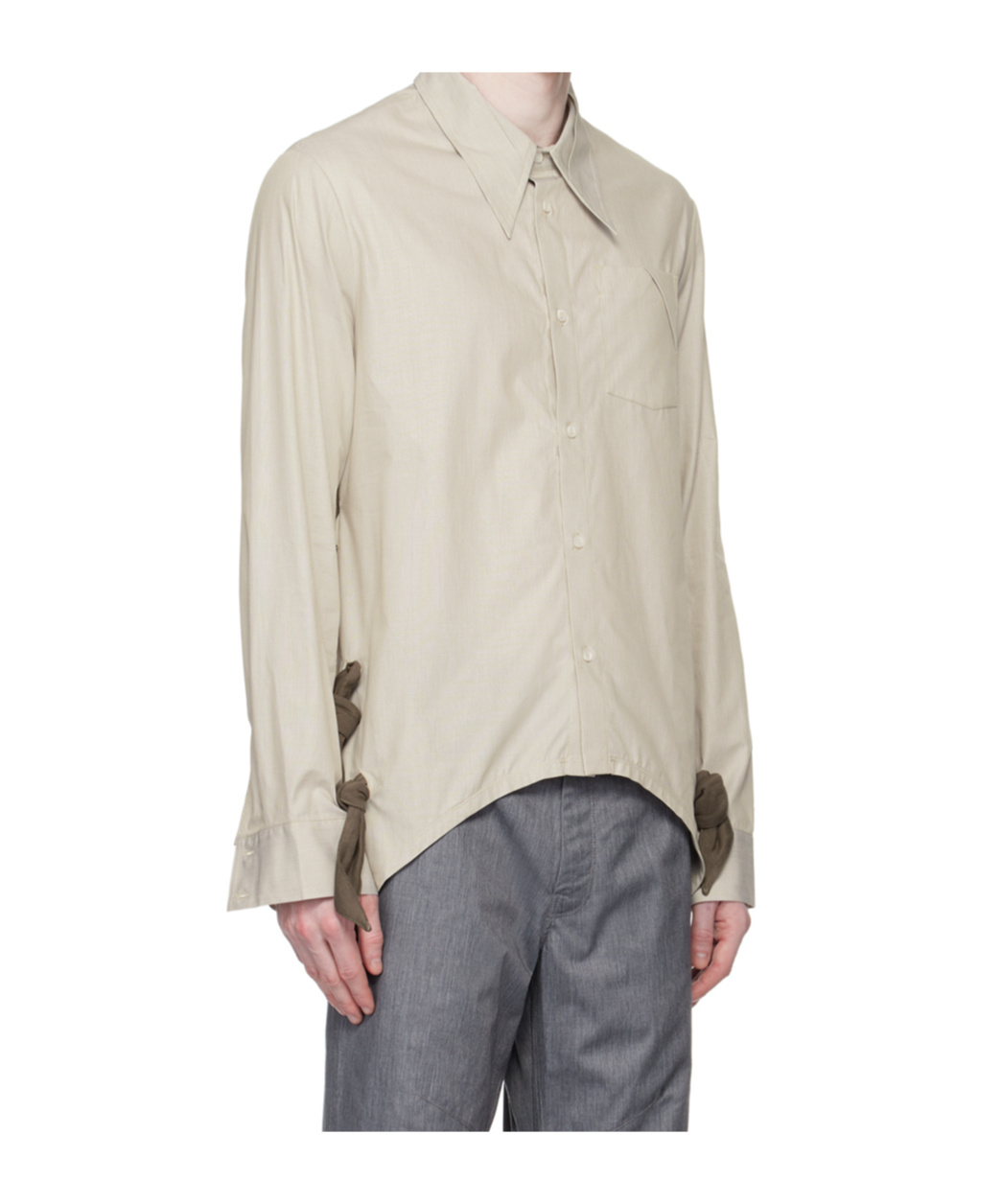 Kiko Kostadinov Lapel Shirt In Nude