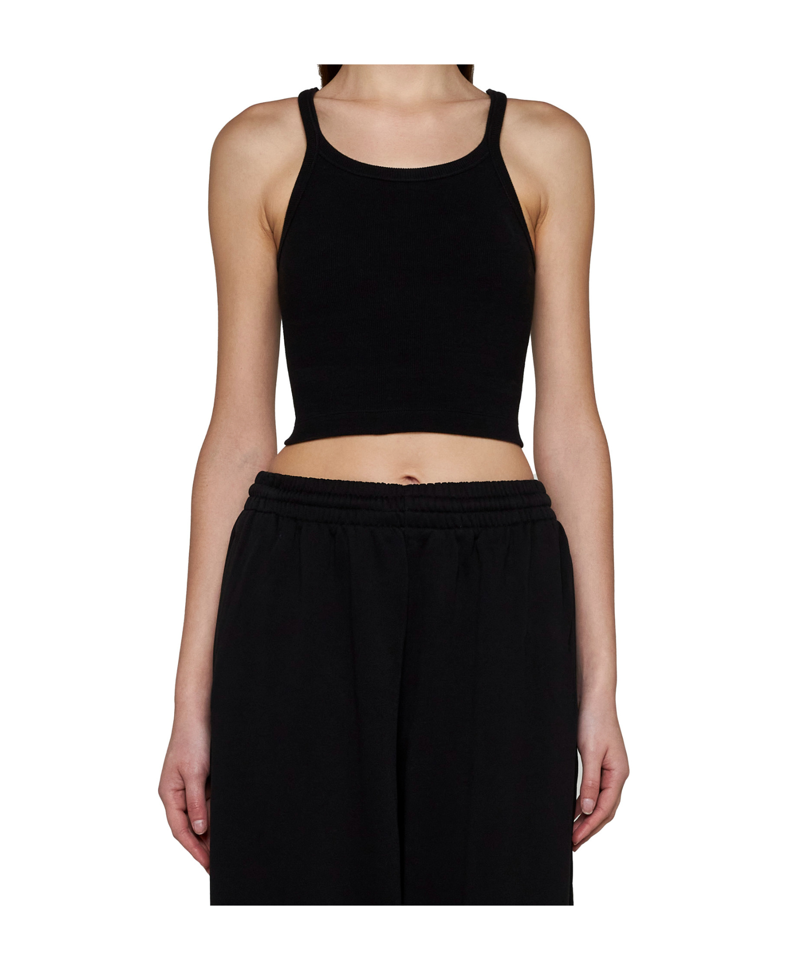 Wardrobe.nyc Ribbed Knitted Suspenders