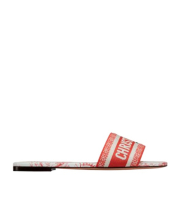 Dior Logo Detail Sandals In Multicolor