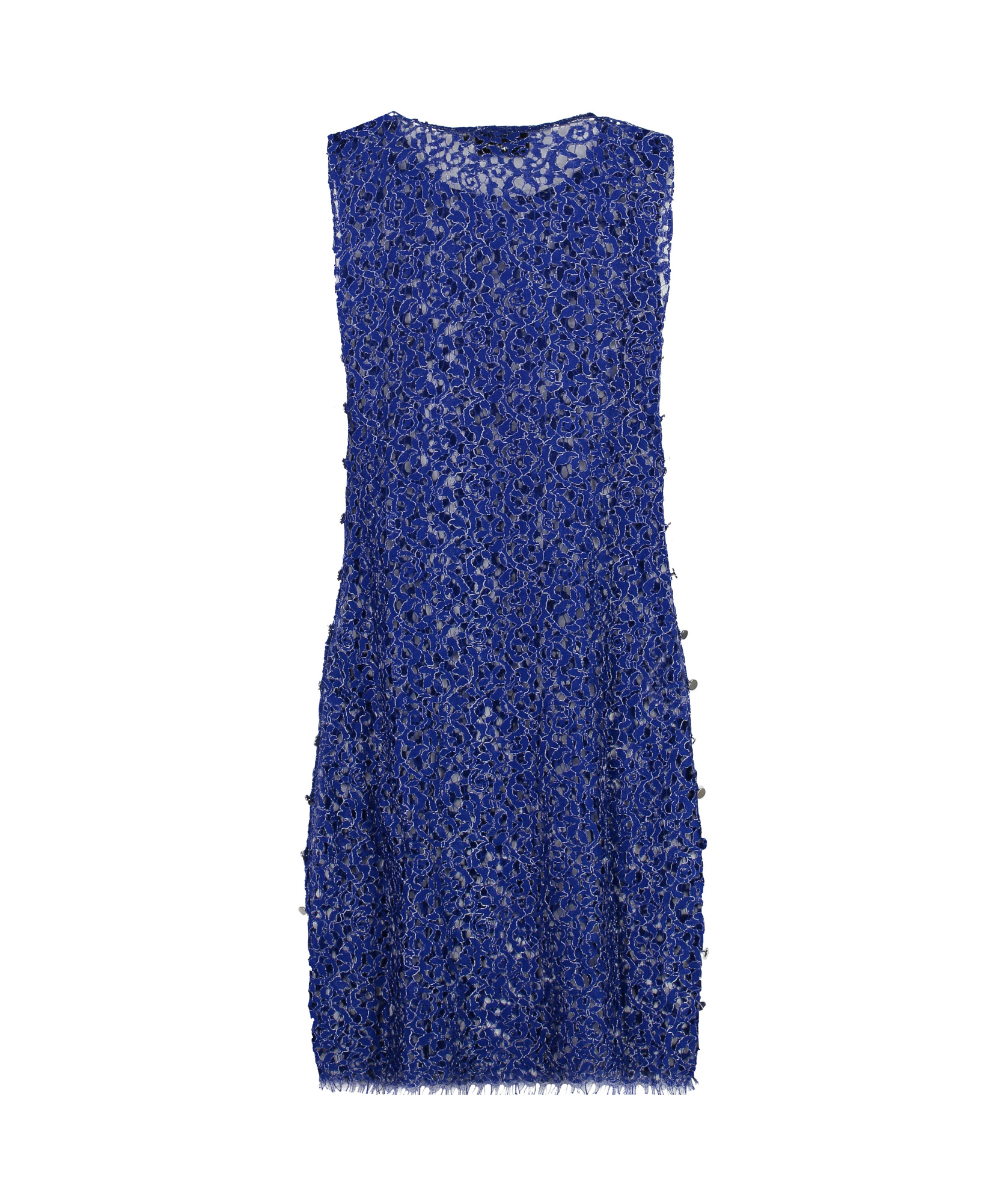 Coperni Floral Lace Dress In Blue