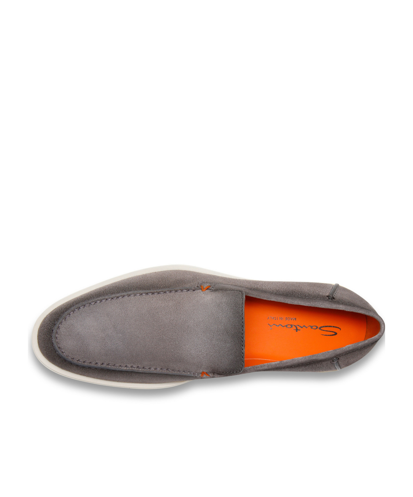 Santoni Gradient-effect Suede Loafers In Gray
