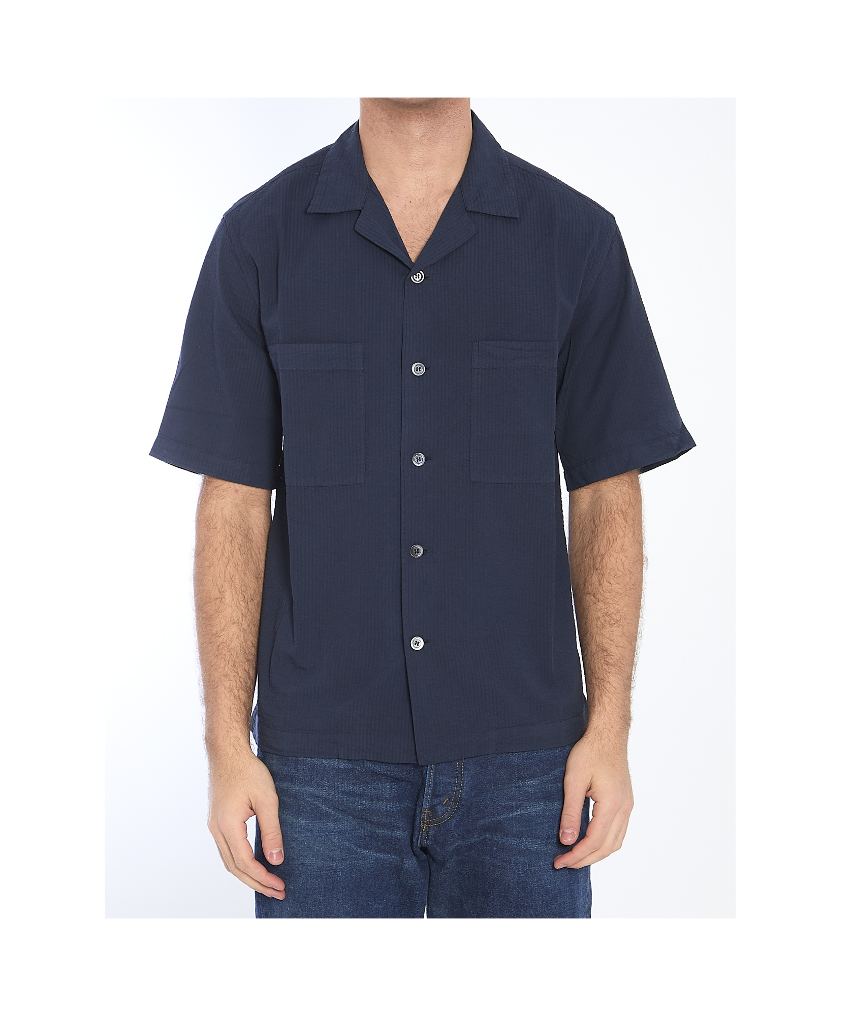Barena Venezia Cotton Shirt In Blue
