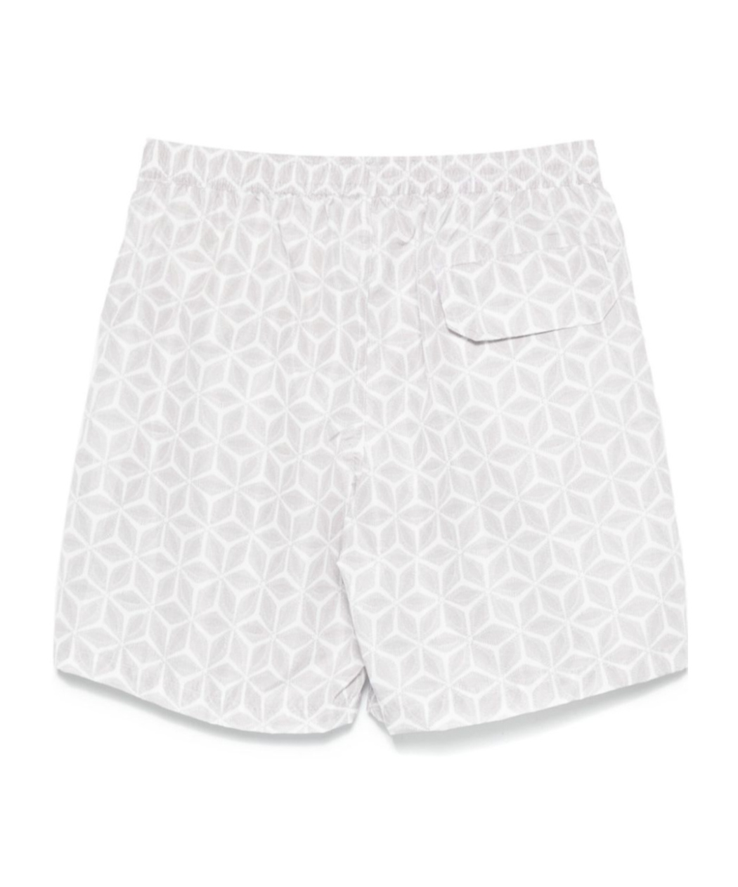 Eleventy Floral-print Swim Shorts In White