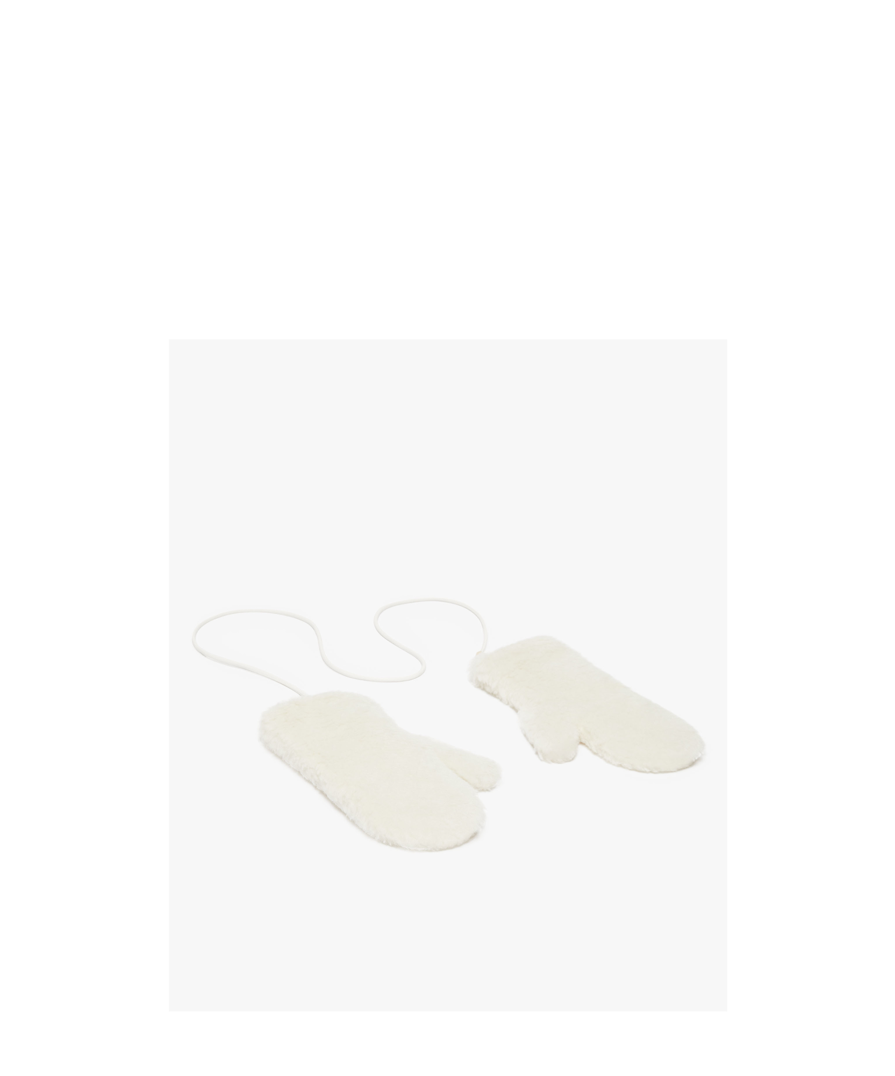 Max Mara Mittens In Alpaca And Wool Teddy Fabric